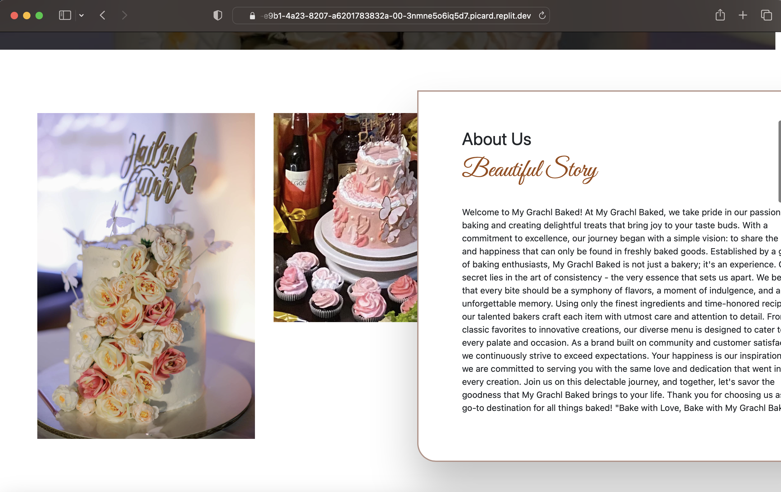 Bake Shop Website